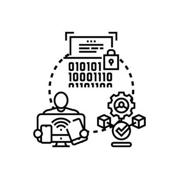 Authenticated api security concept controlling data access vector
