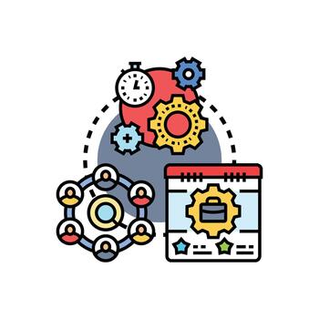Continuous flow task tracking system management process vector