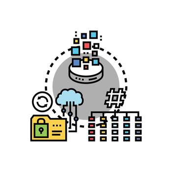 datos seguridad cifrado proceso proteger digital información vector