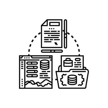 datos navegación proceso gerente información fluir vector
