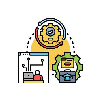 software Ingenieria desarrollando y implementar digital soluciones vector