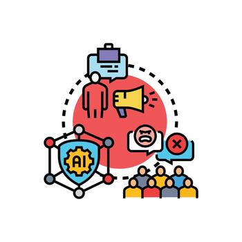Assertive implementation process concept illustration vector