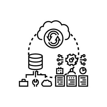nube establecido producto iteración proceso desarrollo concepto vector