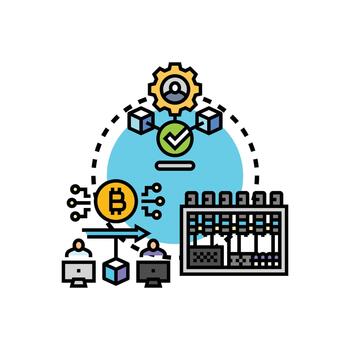 blockchain establecido fuente controlar sistema desarrollo vector