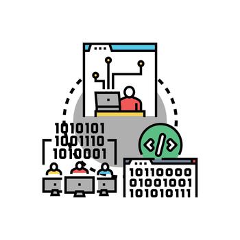 Developing maintainable code practices for software engineering vector