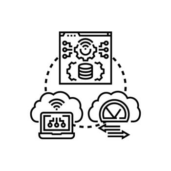 Cloud operations operating framework management vector