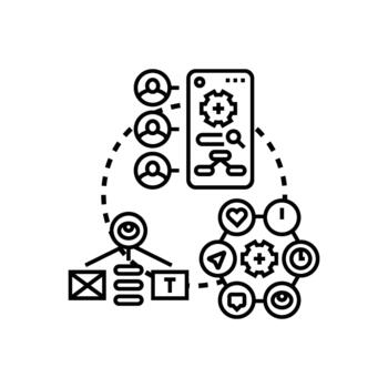 inclusivo ux marco de referencia desarrollando usuario experiencia diseño proceso vector