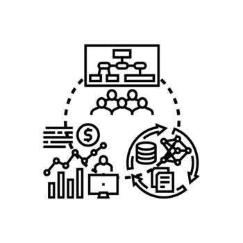 datos investigación proceso concepto analizando información lazo vector