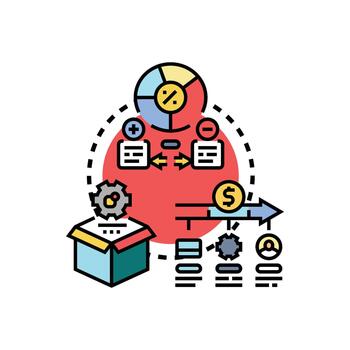 programación flujo de trabajo representando desarrollo, codificación, y mejoramiento proceso vector
