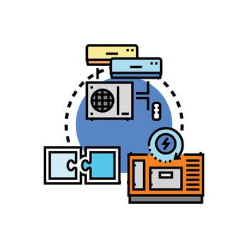 System component split concept for technology integration vector