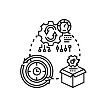 trabajo operaciones fluir proceso mejoramiento estrategia concepto vector