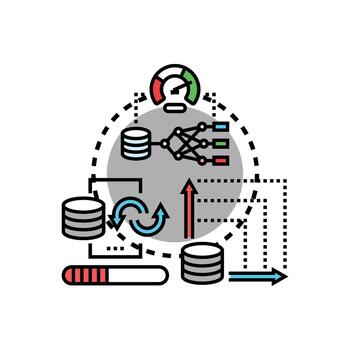 datos medición evaluando información Procesando flujo de trabajo vector