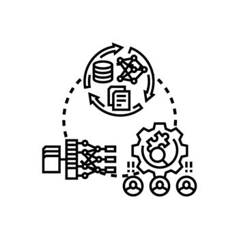 Obtaining training data for machine learning process vector