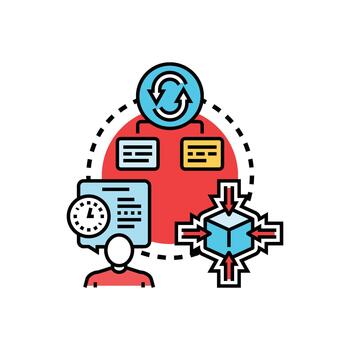Optimizing workflow making task management easier vector