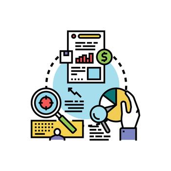 referencia investigando datos analizando información proceso vector