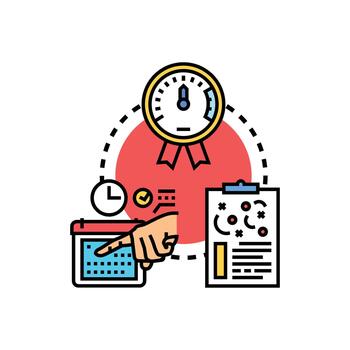 fecha límite impulsado desarrollo concepto que se acerca proyecto terminación vector
