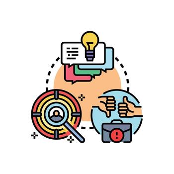 Customer learning program concept developing skills and knowledge vector