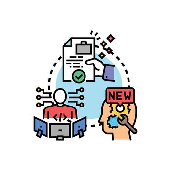 desarrollando experto solución habilidades y creativo problema resolviendo vector