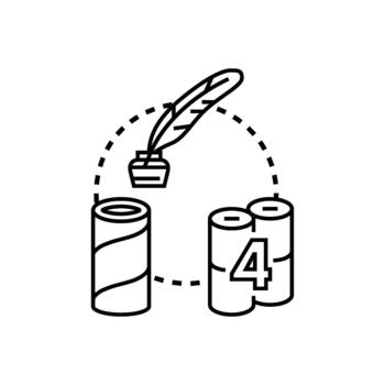 Creative process developing new design concepts vector