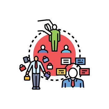 Task restructuring for business workflow optimization process vector