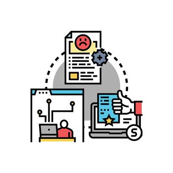 Software issue resolution guide for problem solving vector