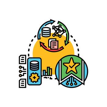 Custom data ai training developing machine learning algorithms vector