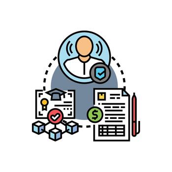 autenticidad verificación formar proceso y documento comprobación vector