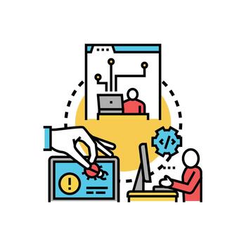 depuración software cuestiones y fijación computadora programa errores vector