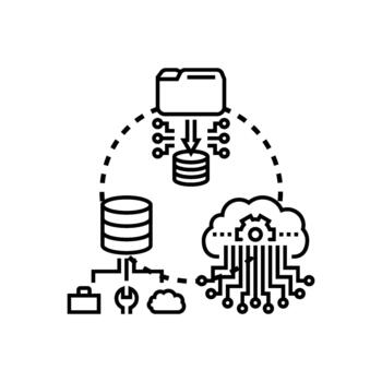 Cloud data capture storing and processing information vector