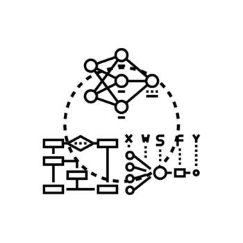 desarrollando neural red para artificial inteligencia informática vector