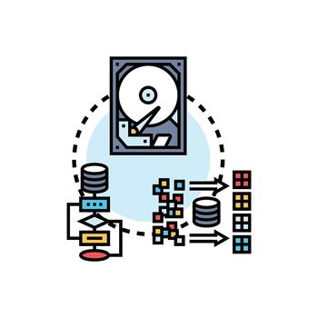relacional bases de datos arquitectura almacenamiento Procesando datos sistema vector