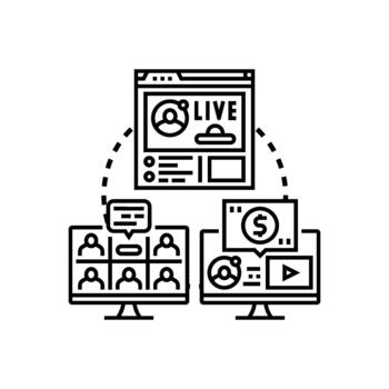 seminario web sesión en línea aprendizaje concepto vector