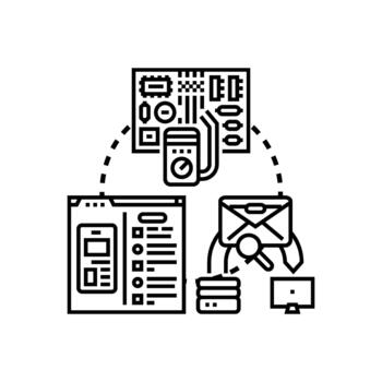 Successful unit testing process software development concept vector