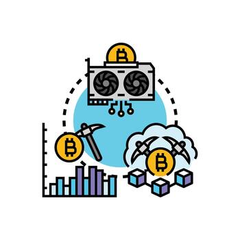 navegador establecido criptomoneda secuestro tecnología concepto desarrollando vector