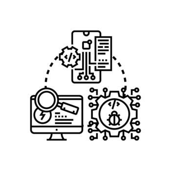 Security application evaluation reports checking software vulnerabilities vector