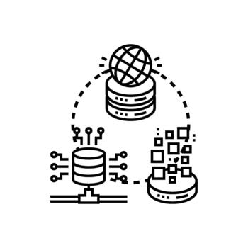 Computer information processing network data computing concept vector