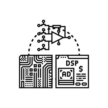 Ai processor chip developing digital technology concepts vector