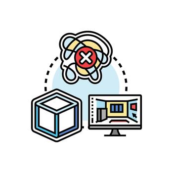 Visualizing complex concepts into clear representations vector