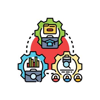 Distributed software development management process vector
