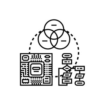 programa lógica diagrama Ingenieria y software desarrollo concepto vector