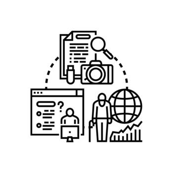 Evident issue problem analysis solution concept vector