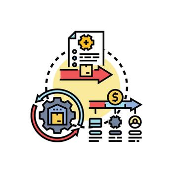 Continuous data flow management processing information cycle vector
