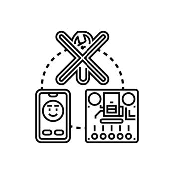 fácil usabilidad concepto para interfaz desarrollo procesos vector