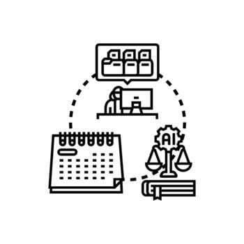 documento base de datos administración gerente información y datos vector