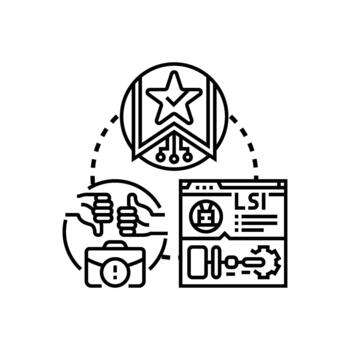 datos impulsado recomendaciones Procesando información para digital soluciones vector