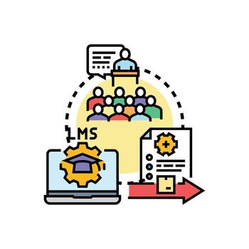 plan de estudios administración sistema desarrollando académico aprendizaje programas vector