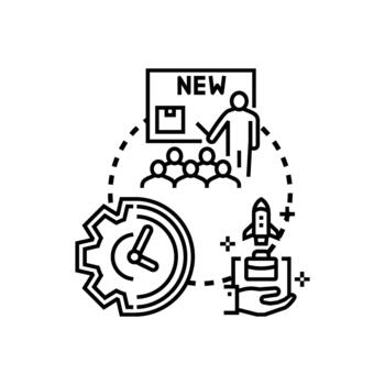 rápido producto prototipo lazo desarrollo proceso vector
