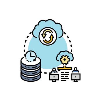 Coordinated workstreams for efficient cloud data management vector