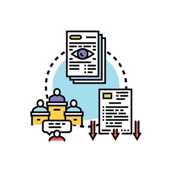 Notarization process concluding document verification vector