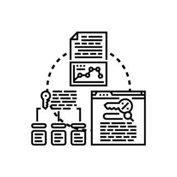 Summarizing information data analysis process concept vector